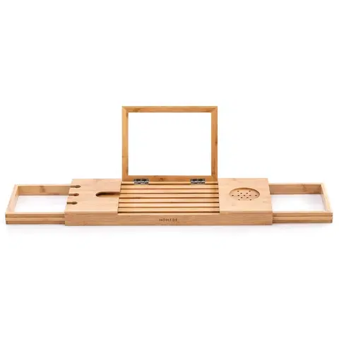 Konferenčné stolíky Bambusový odkladací podnos na vaňu Meledyn, 93 x 23 x 4,5 cm