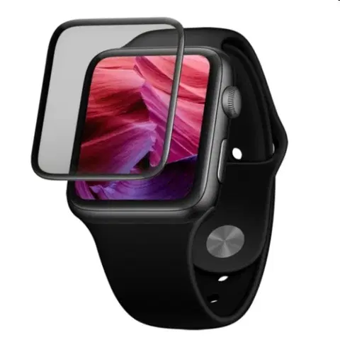 Príslušenstvo k wearables FIXED 3D Ochranné tvrdené sklo s aplikátorom pre Apple Watch Series 7 41 mm, čierna FIXG3DW-817-BK