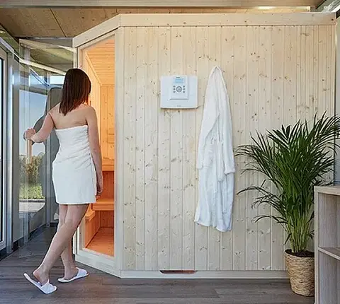 Príslušenstvo Biohort Model sauna k domčekom Biohort Casanova pozície  vľevo
