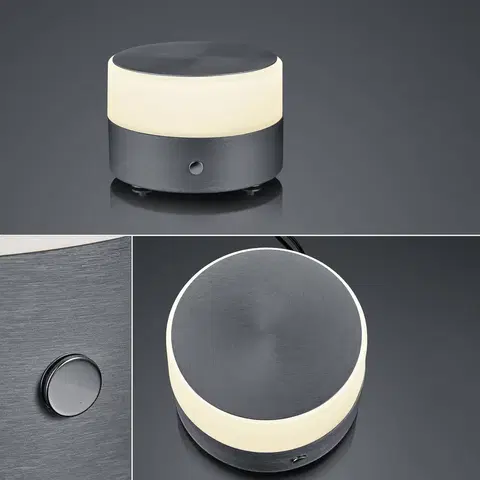 Lampy na nočný stolík BANKAMP BANKAMP Button stolná LED lampa 11 cm antracit