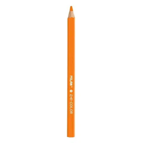 Hračky MILAN - Pastelky MAXI šesťhranné 1 ks, oranžová