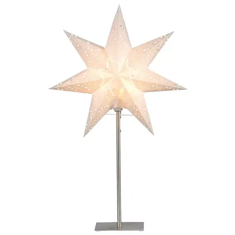 Vianočné svetelné hviezdy STAR TRADING S podstavcom – papierová hviezda Sensy