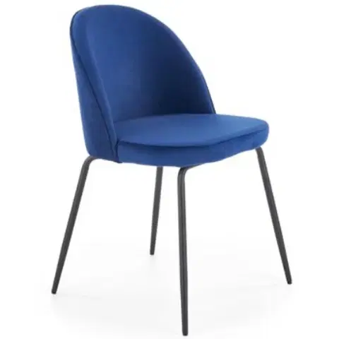 Čalúnené stoličky Stolička W143 navy blue