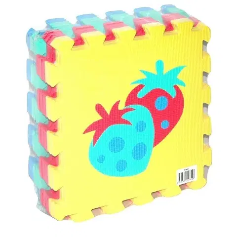 Hračky puzzle WIKY - Mäkké puzzle bloky ovocie 30cm