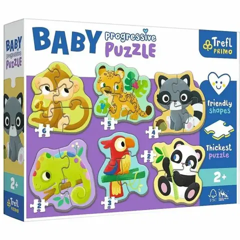 Hračky puzzle TREFL - Detské progresívne puzzle -  V lese