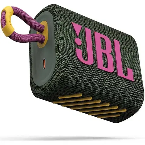 Reprosústavy a reproduktory JBL GO 3, zelený JBL GO3GREEN