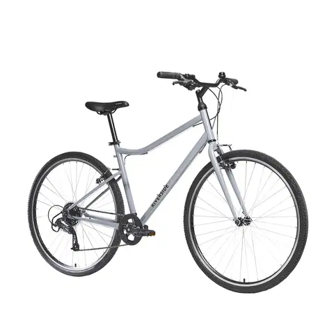 bicykle Trekingový bicykel Riverside 120 sivý