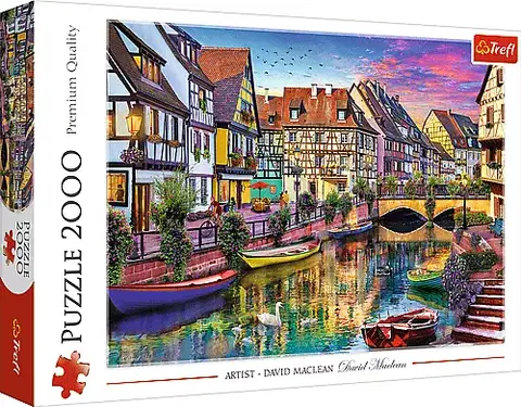 Hračky puzzle TREFL - Puzzle 2000 - Colmar, Francúzsko