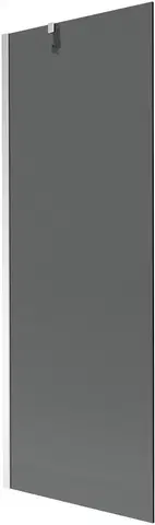 Sprchové dvere MEXEN/S - Next vaňová zástena FIX 70 x 150 cm, grafit, chróm 895-070-000-00-40-01