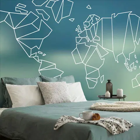 Samolepiace tapety Samolepiaca tapeta štylizovaná mapa sveta