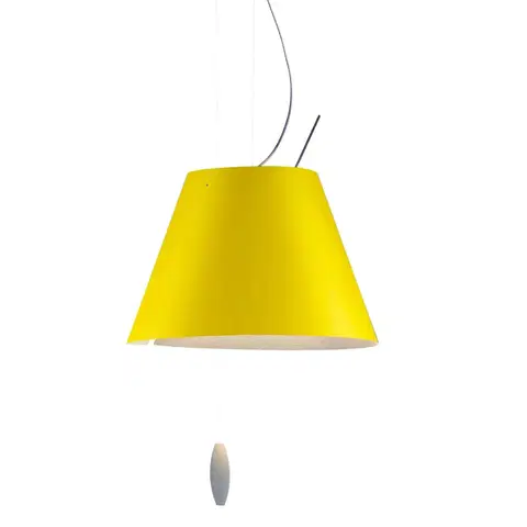 Závesné svietidlá Luceplan Luceplan Costanzina závesná lampa v žltej