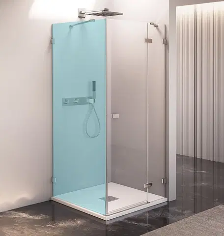 Sprchovacie kúty POLYSAN - FORTIS EDGE sprchové dvere bez profilu 1200, číre sklo, pravé FL1212R