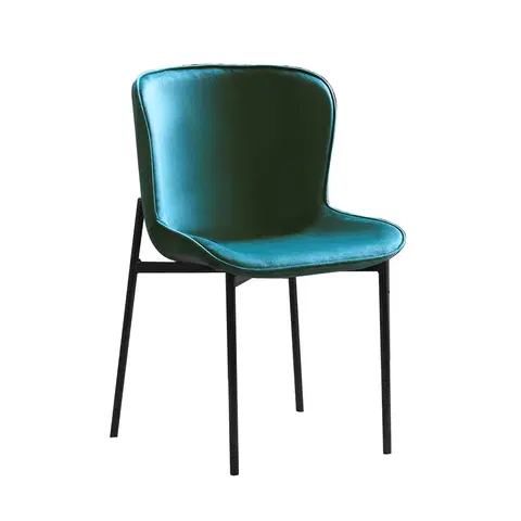 Stoličky Jedálenská stolička, smaragdová Velvet látka, ADENA