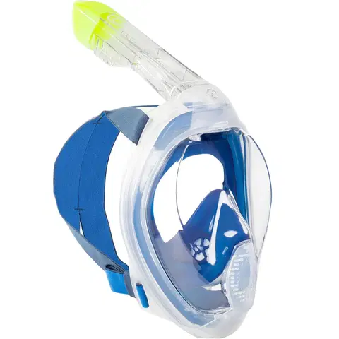 šnorchl Maska Easybreath s akustickým ventilom 540 Freetalk modrá