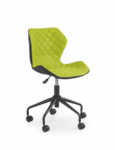 Kancelárske stoličky HALMAR Matrix detská stolička na kolieskach zelená / čierna