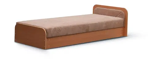 Postele NABBI Pinerolo 80 P jednolôžková posteľ (váľanda) s úložným priestorom hnedá