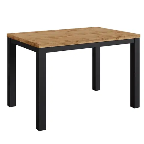 Stoly v podkrovnom štýle Stôl Oskar d120 čierna/wotan