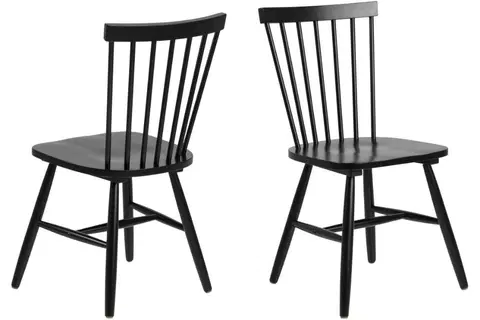 Stoličky - drevené Dkton 23629 Dizajnová jedálenska stolička Neri, čierna