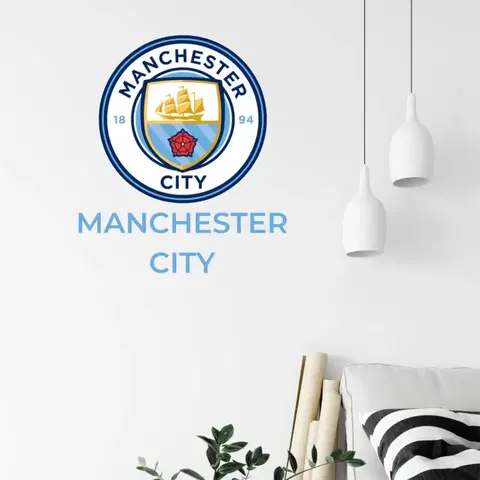 Nálepky na stenu Nálepka na stenu Futbalový klub Manchester City