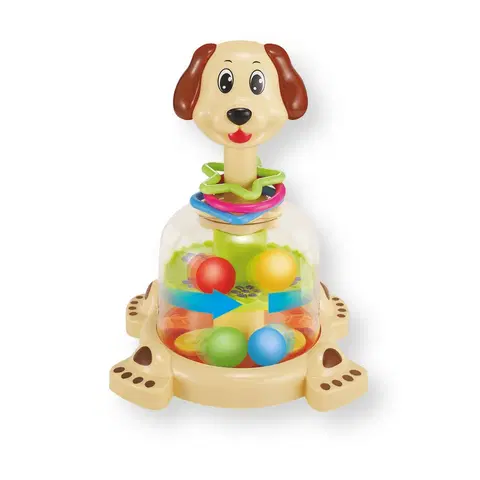 Hračky Rappa Hračka s guľôčkami Pes, 26 cm