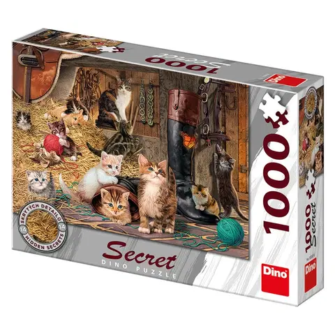 Hračky puzzle DINO - Mačičky 1000 dielikov secret collection